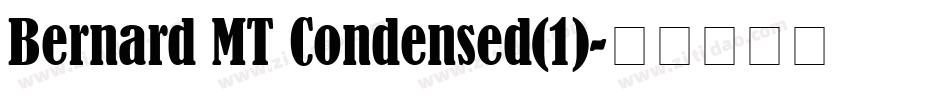 Bernard MT Condensed(1)字体转换